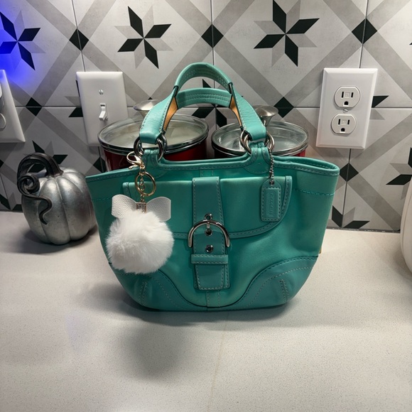 Coach Handbags - Coach Vintage Mini Soho Tiffany Blue Pristine Cont